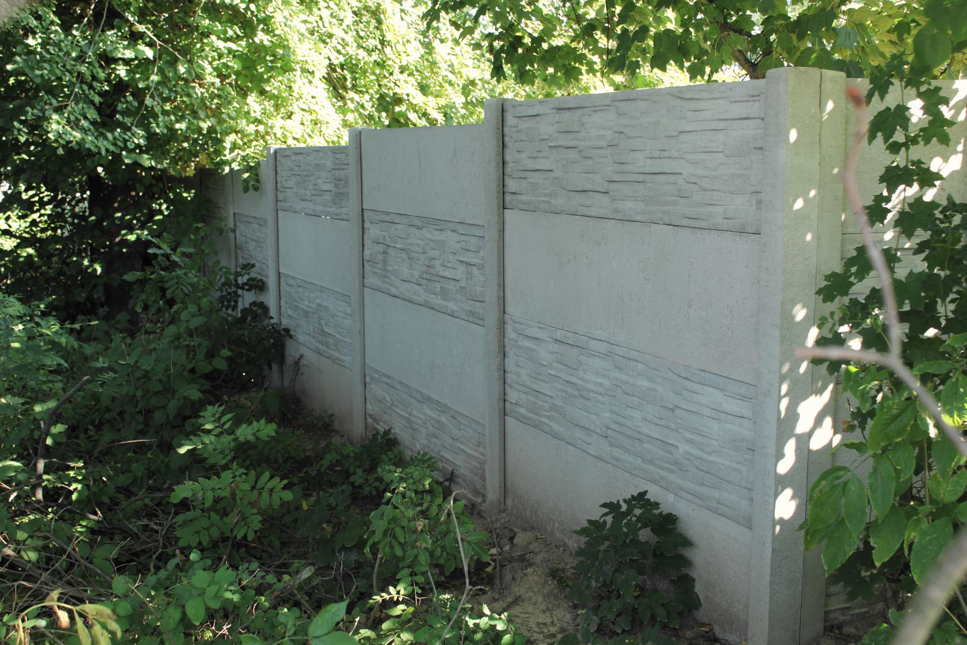 betonový plot 3